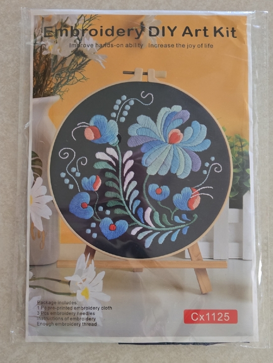 Source Unknown Other - Floral Embroidery DIY Art Kit Cx1125 Arts & Crafts, DIY